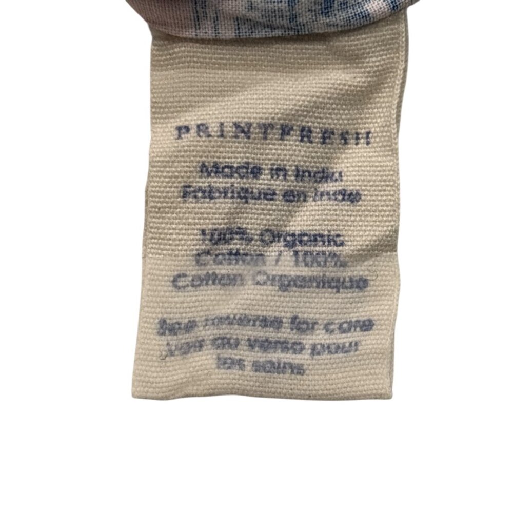 Printfresh Organic Cotton Mermaid Toile Cami Tank Top Pink Blue Size M - Picture 6 of 8